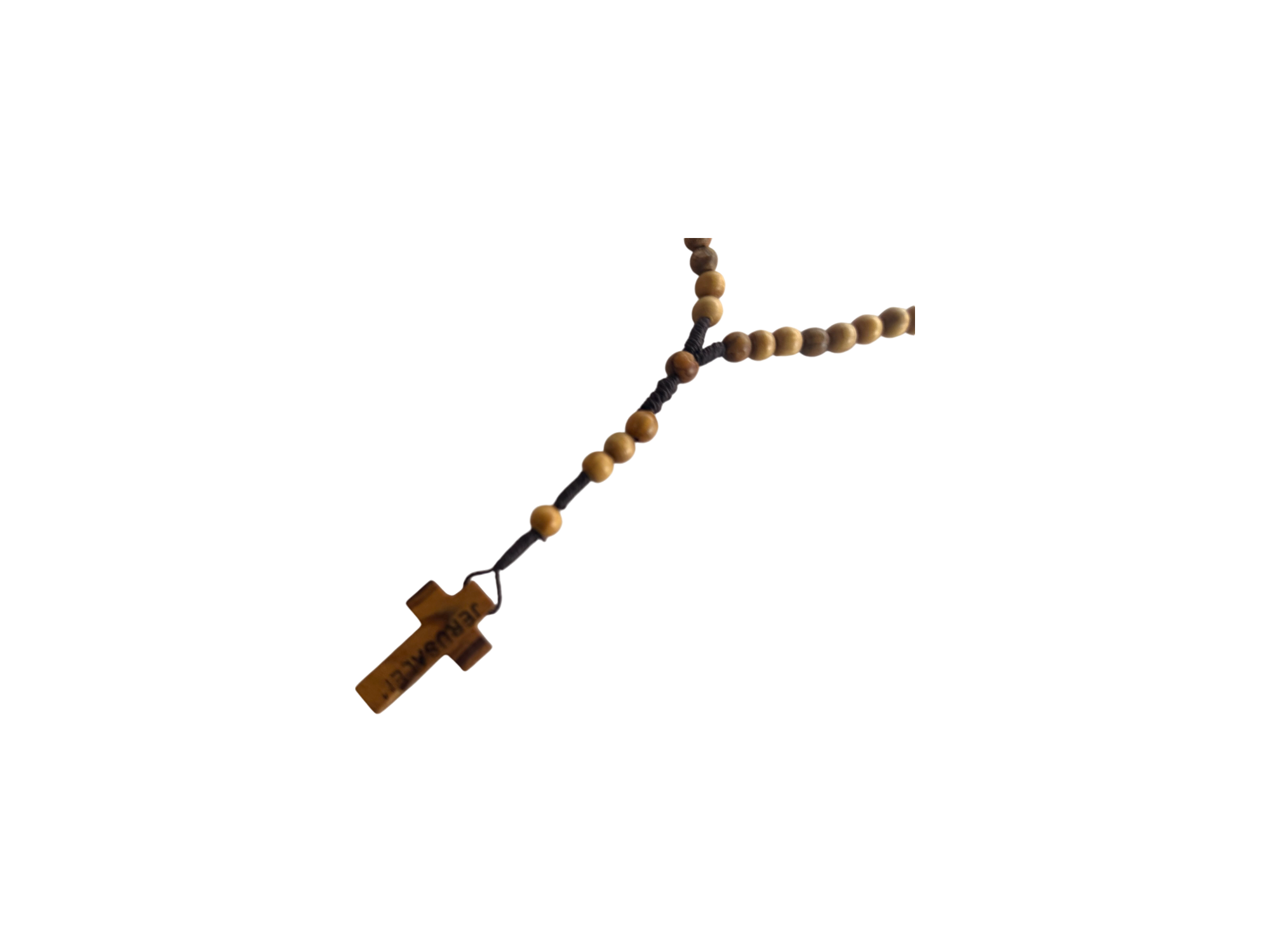Olive Wood Car Rosary with Cross – From Bethlehem