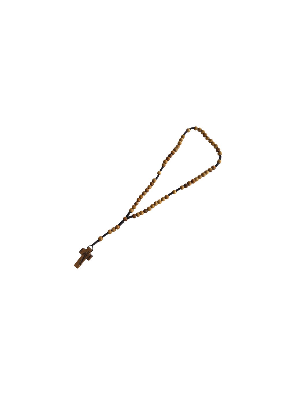 Olive Wood Car Rosary with Cross – From Bethlehem