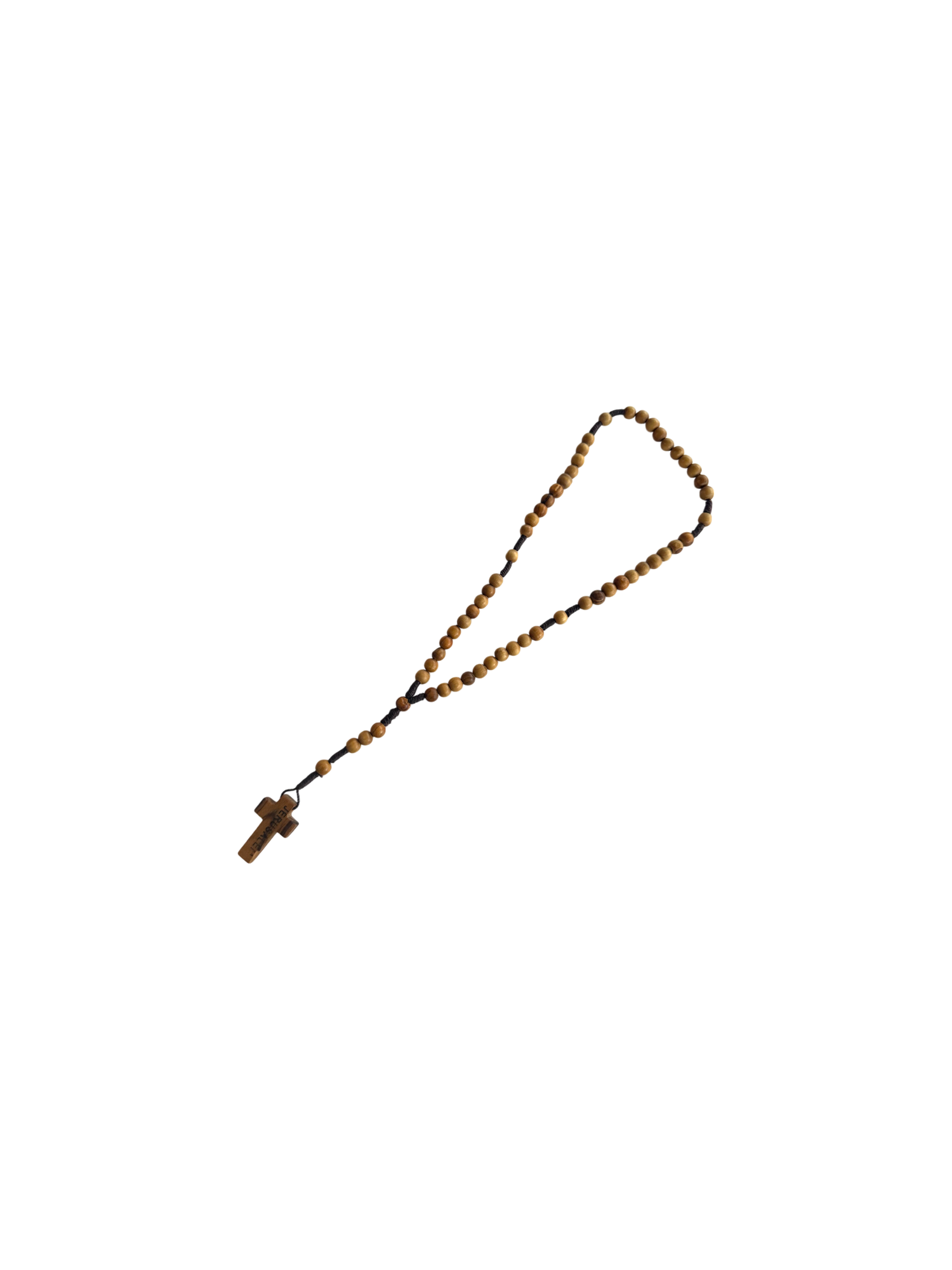 Olive Wood Car Rosary with Cross – From Bethlehem