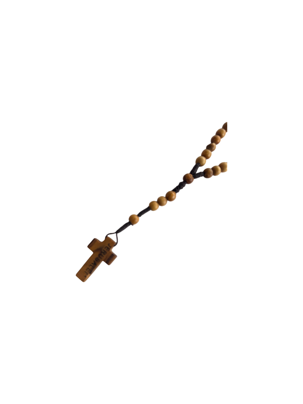 Olive Wood Car Rosary with Cross – From Bethlehem