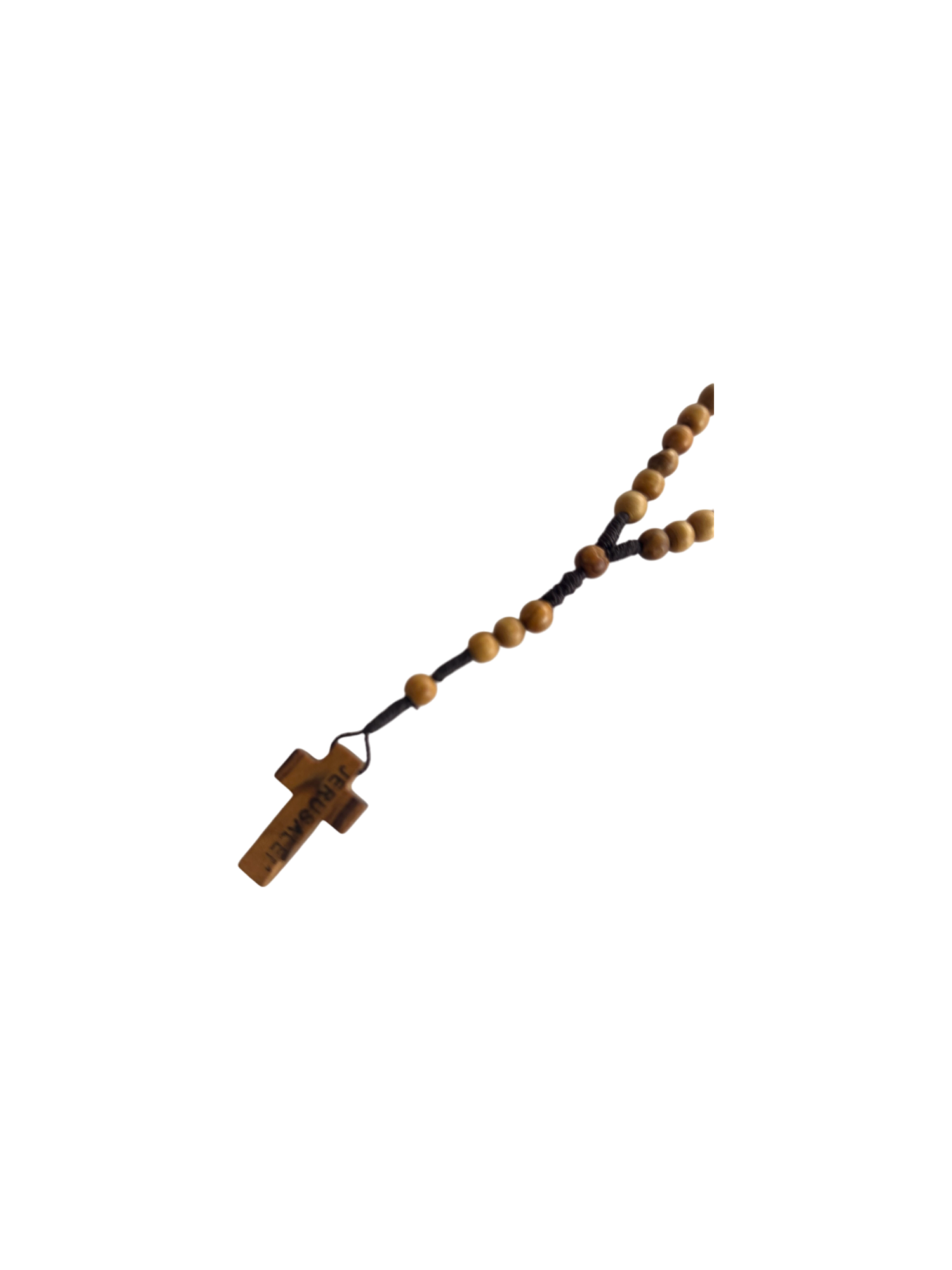 Olive Wood Car Rosary with Cross – From Bethlehem