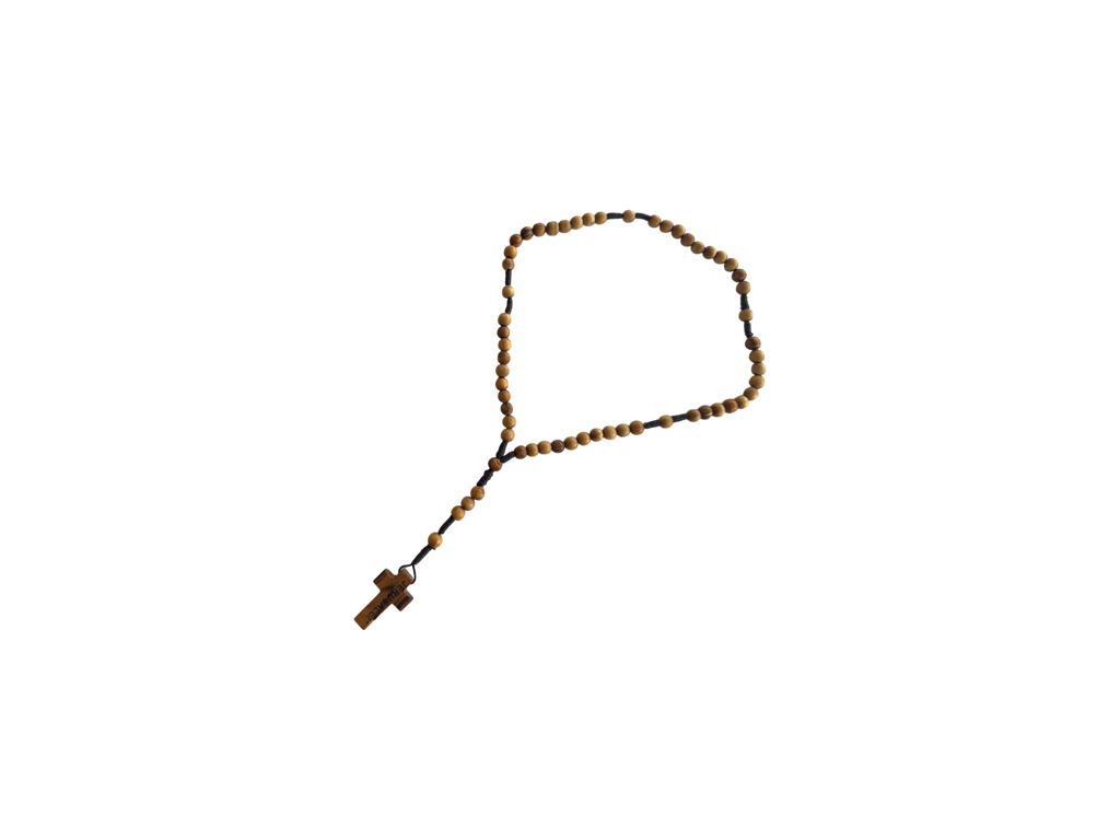 Olive Wood Car Rosary with Cross – From Bethlehem