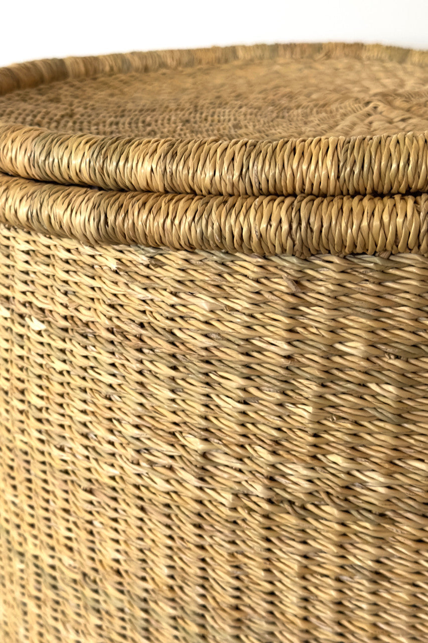Anchor Lidded Hamper - Natural