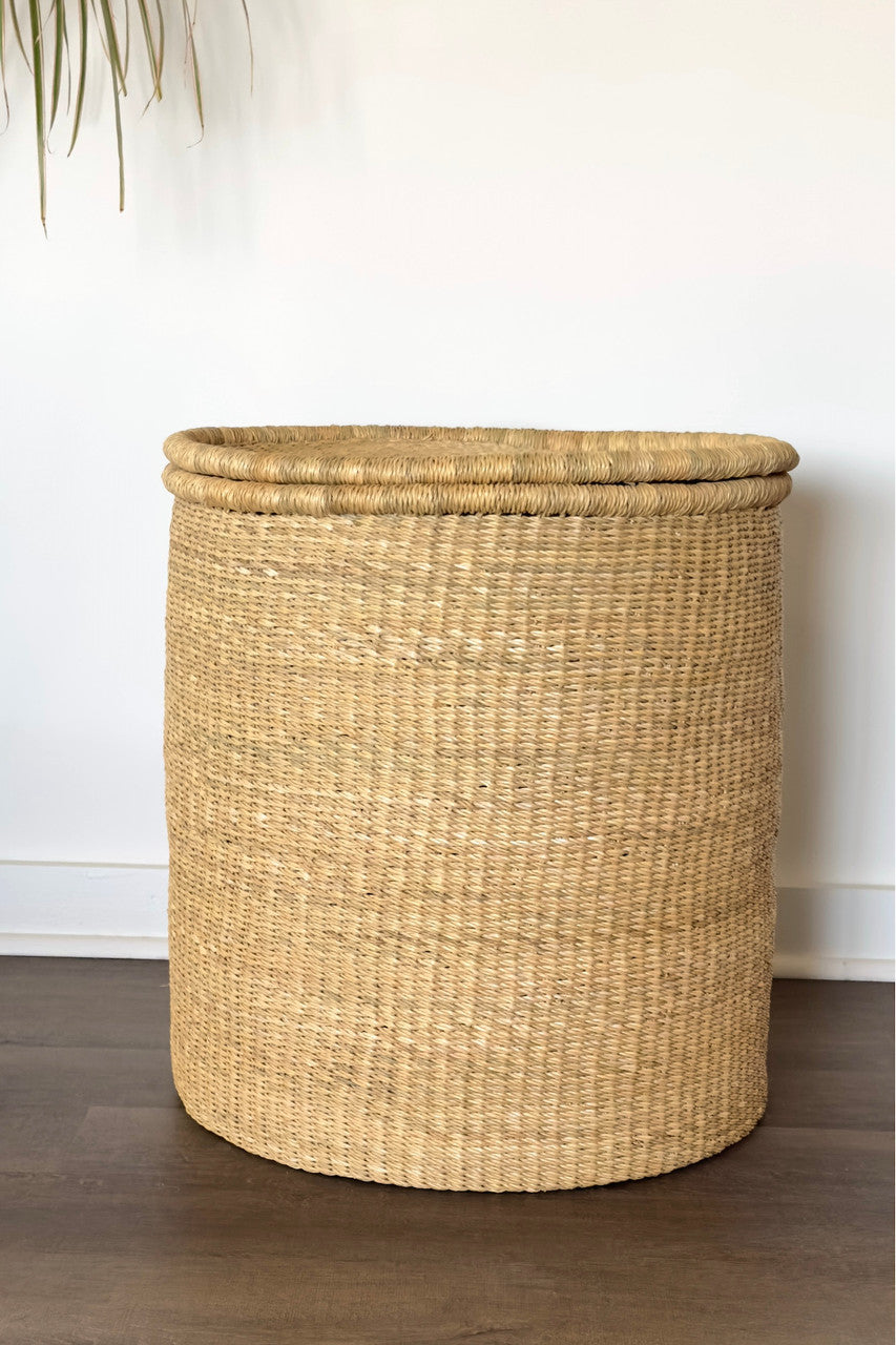 Anchor Lidded Hamper - Natural