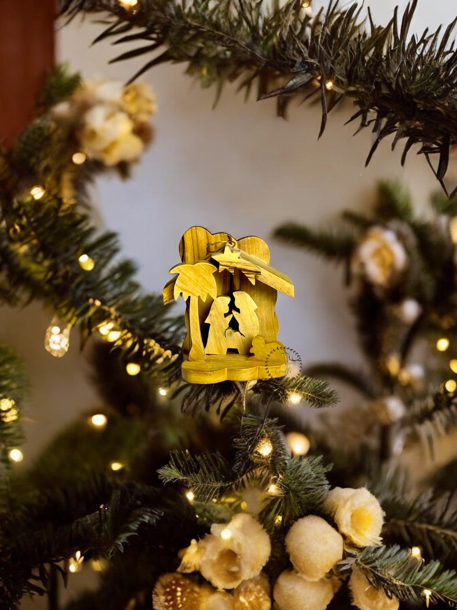 Olive Wood Ornament from Bethlehem