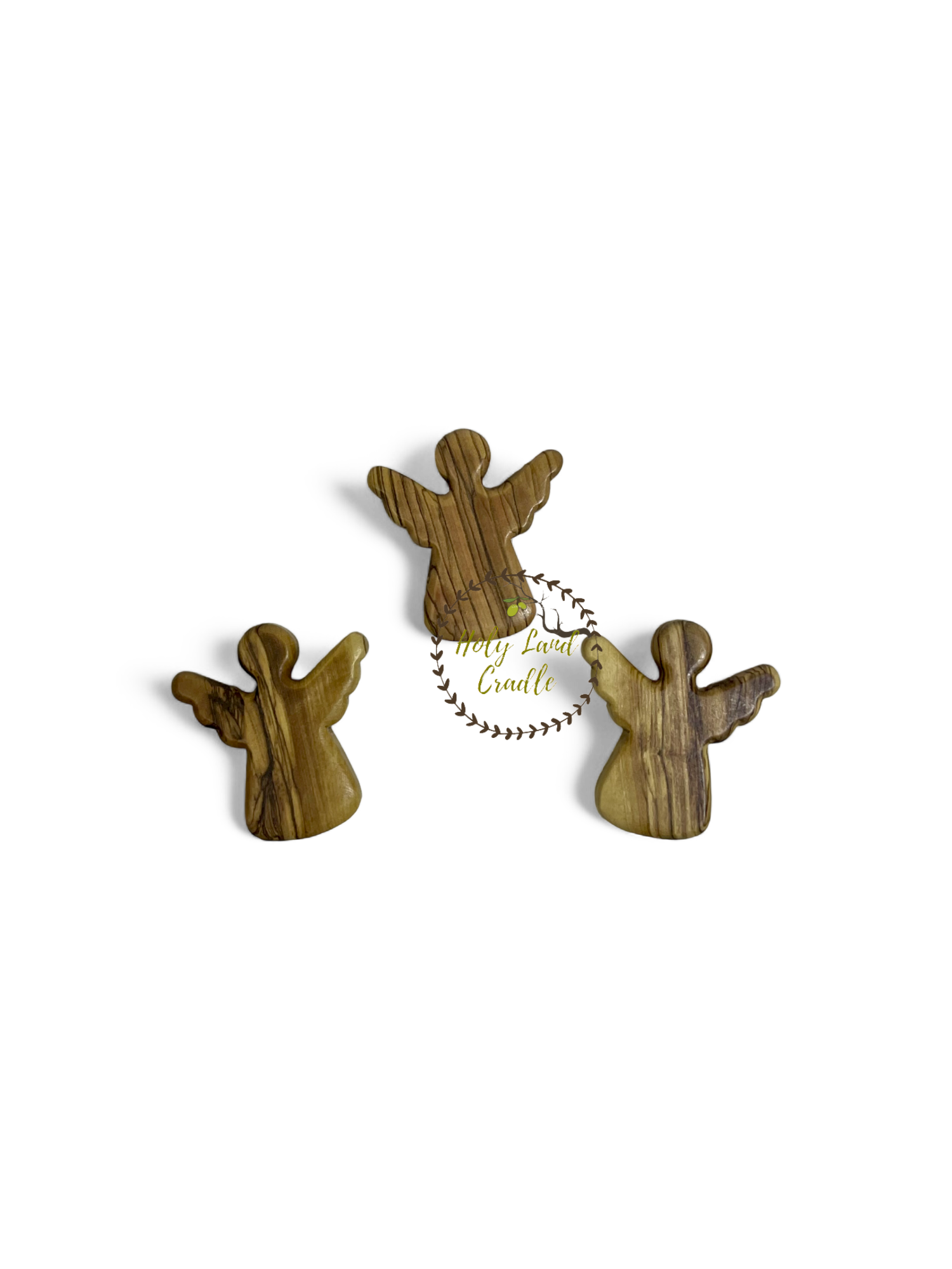 Olive Wood Angel Magnet