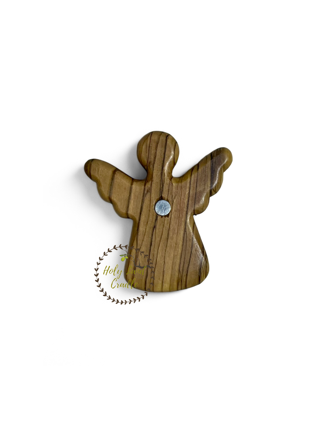 Olive Wood Angel Magnet