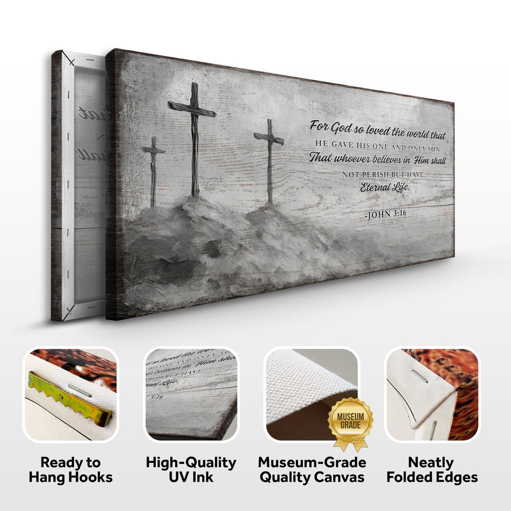 John 3:16: For God So Loved The World Faith Sign VIII WALL ART