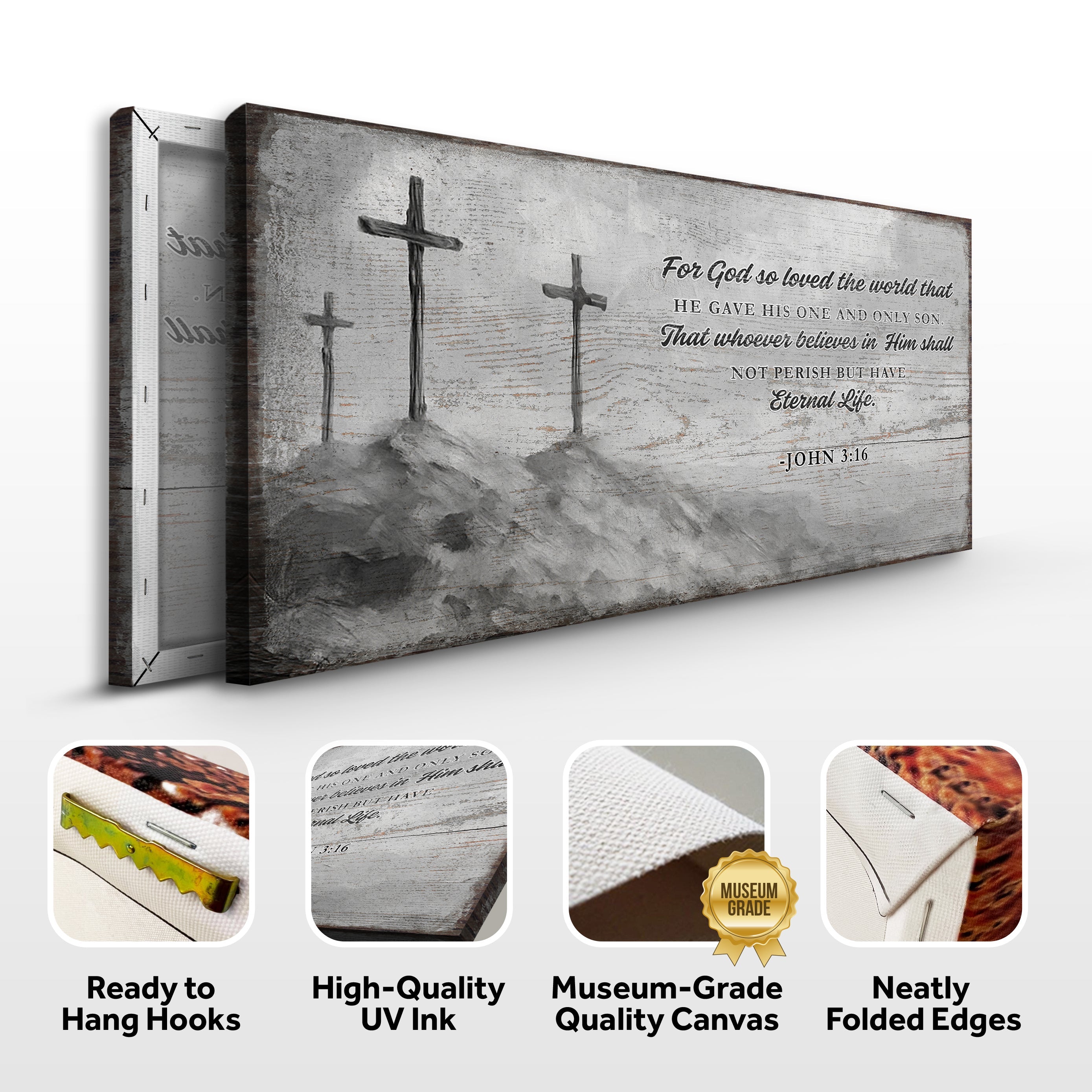 John 3:16: For God So Loved The World Faith Sign VIII WALL ART