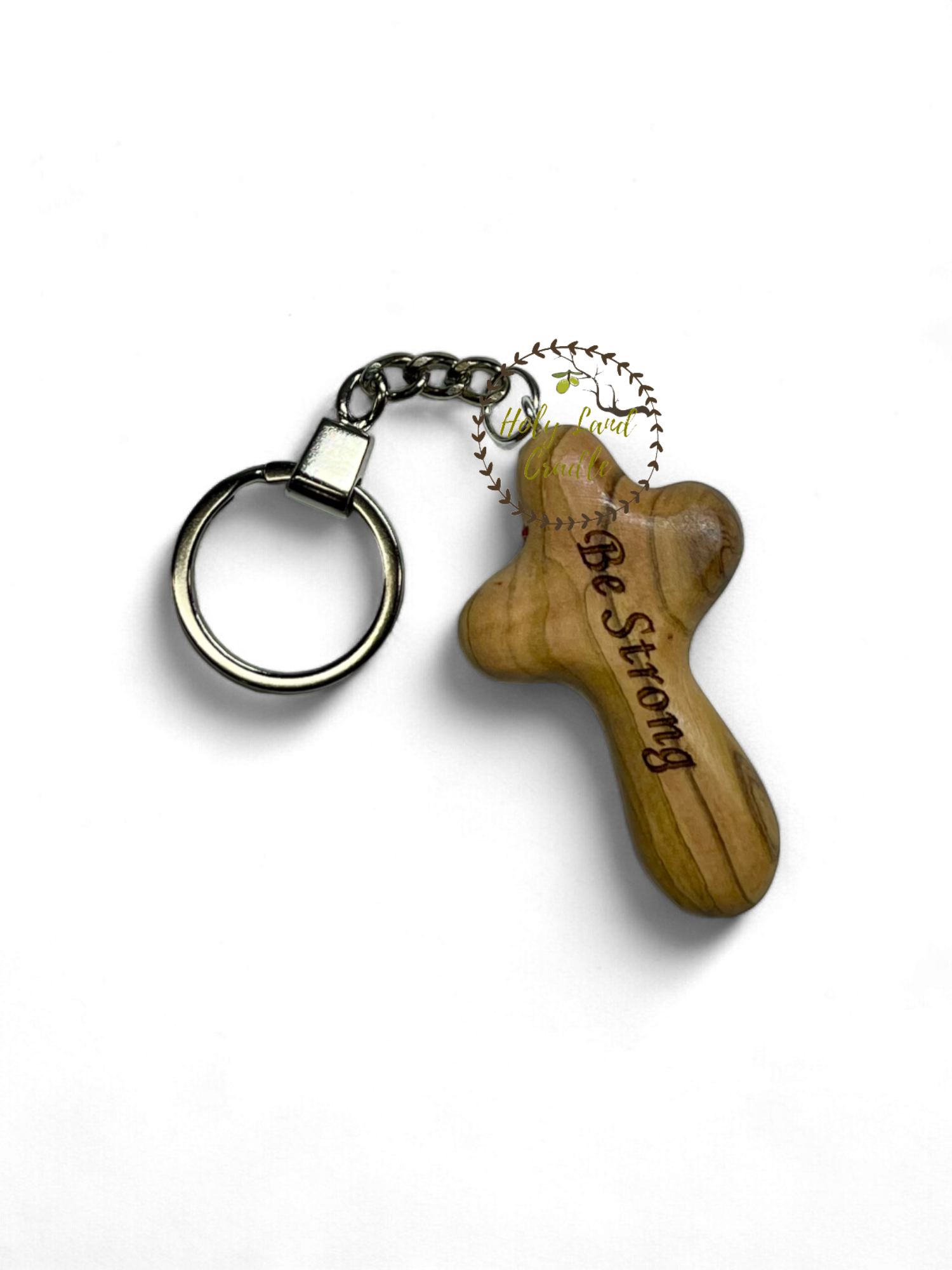 Bethlehem Olive Wood Key chain cross