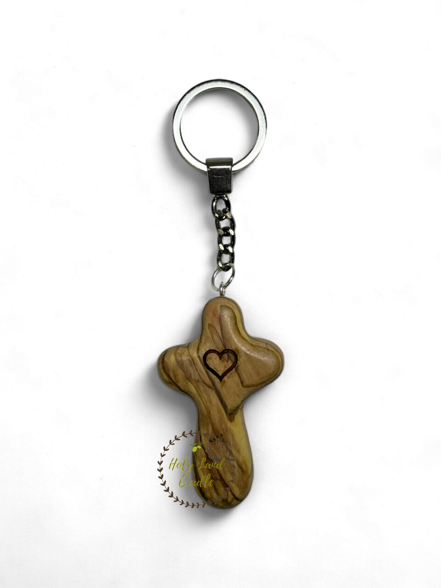 Bethlehem Olive Wood Key chain cross
