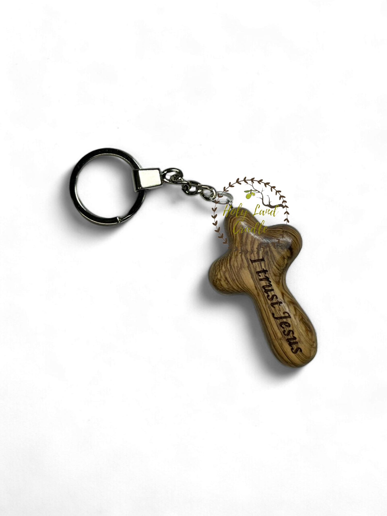 Bethlehem Olive Wood Key chain cross