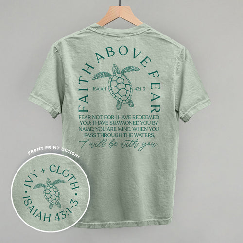 Anchor Faith Above Fear Turtle (Back Print)