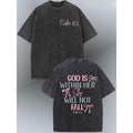 Psalm 46:5 T-Shirt – Washed Cotton Dual-Sided Christian Tee, Retro Loose Fit