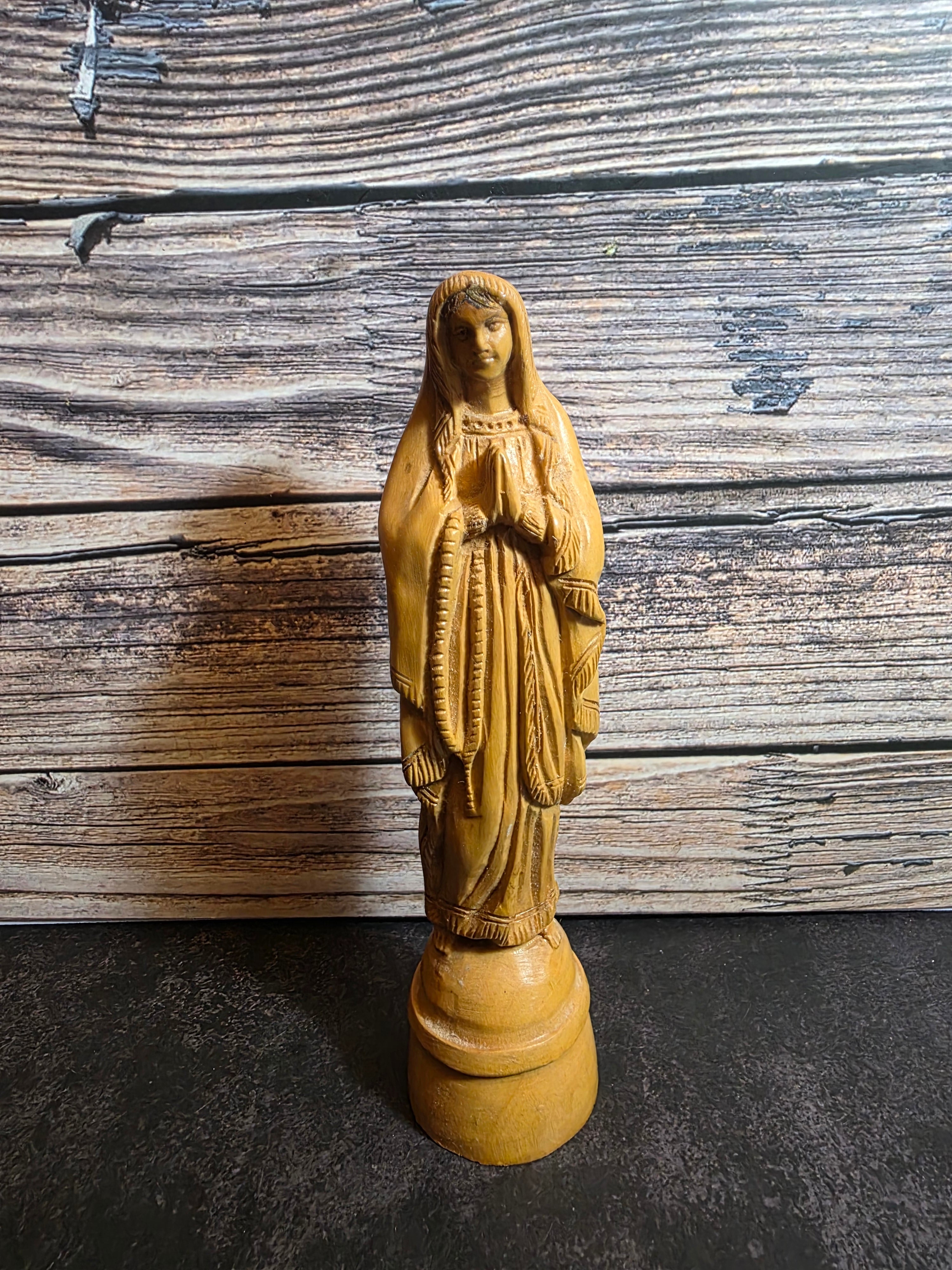 Antique Wooden Virgin Mary