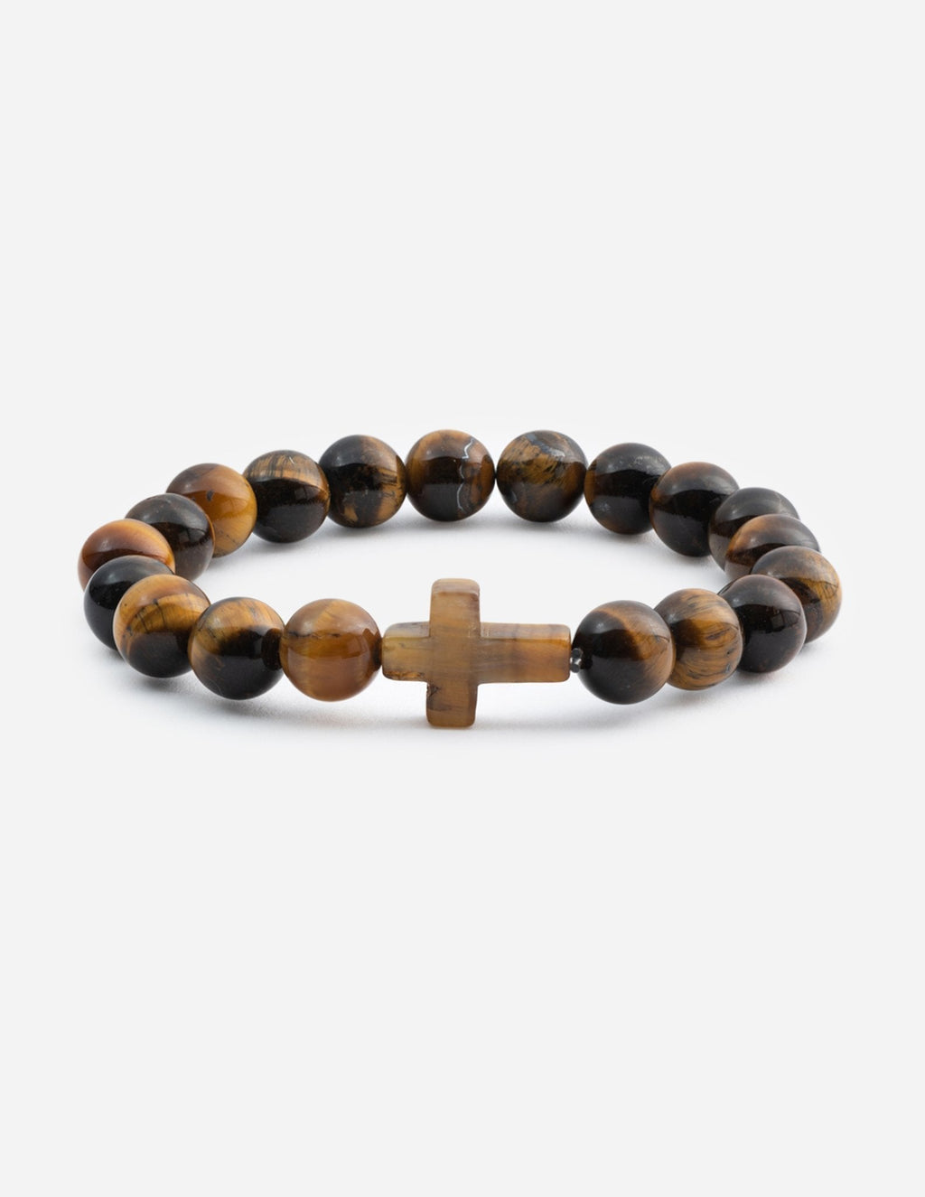 Stunning Tiger Eye Cross Bracelet